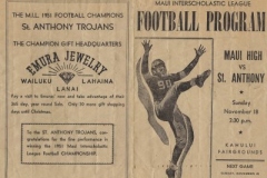 1951 MHS Football Program